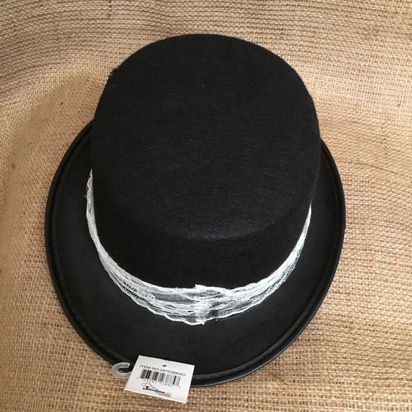 Steampunk Top Hat Black and Lace NWT - Picture 4 of 6